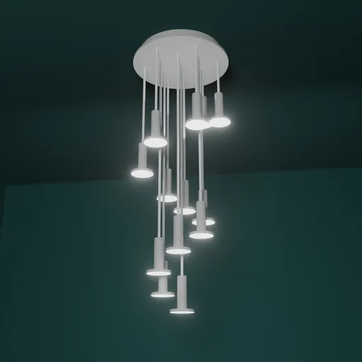 Pablo Cielo 13 Pendant Chandelier White