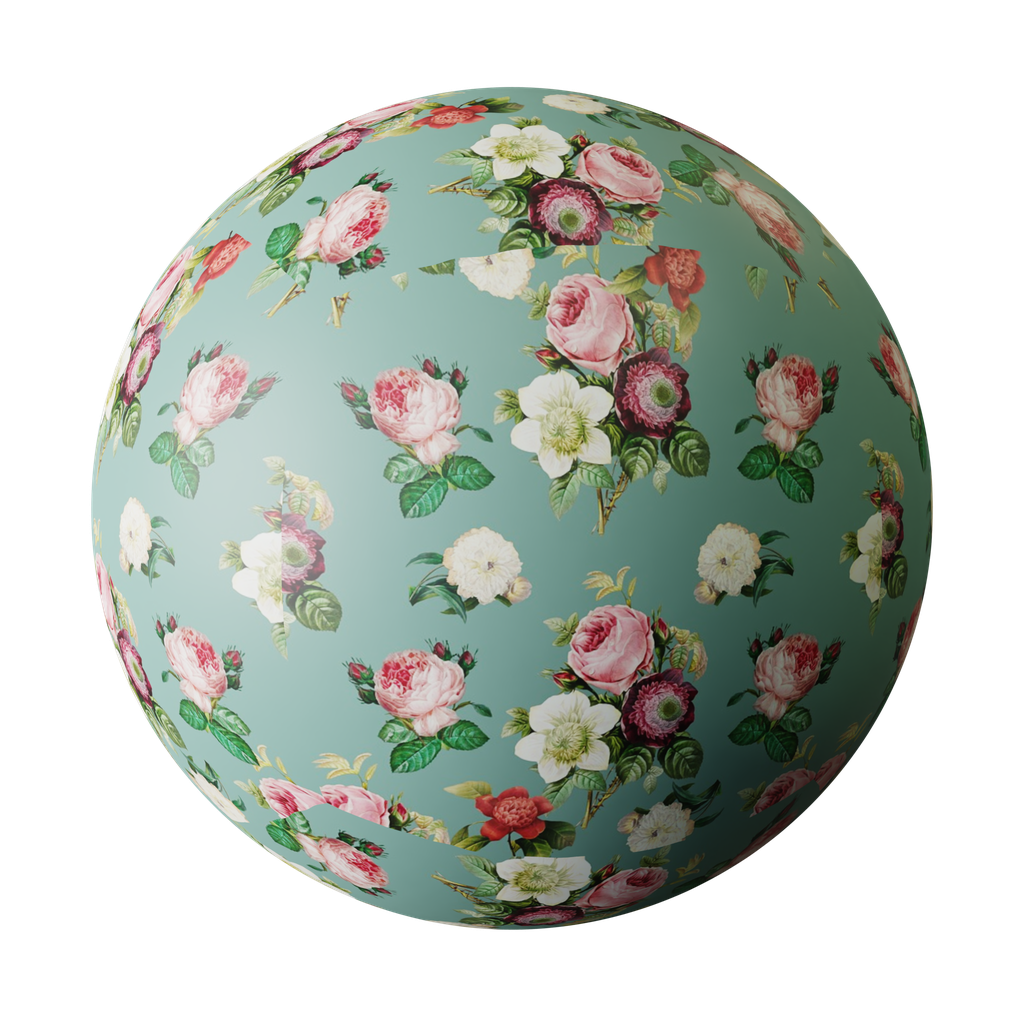 Flower Decorative Wrapping Paper FREE paper materials BlenderKit