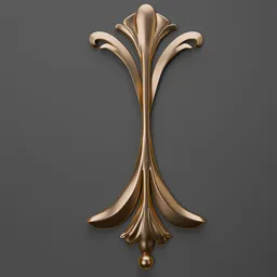 Elegant 3D classic ornament model for enhancing Blender design projects with intricate detailing and quality.