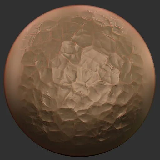 ER ICE Brush 13 sculpting tool for detailed 3D model textures, ideal for Blender 3D creature and ice surface design.