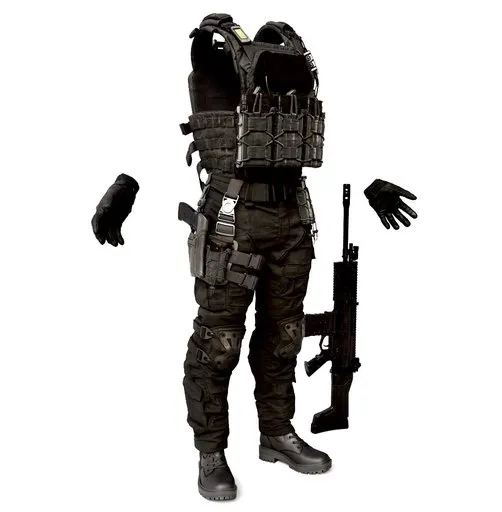 Black Soldier Outfit