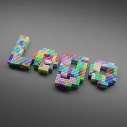 3D Lego Text Animation