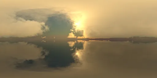 Golden cloudy sky