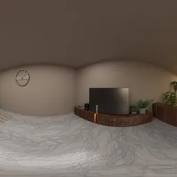 Modern Minimalist Living and Dining Room
