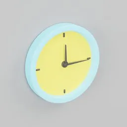 Stylized Pastel 3D Wall Clock