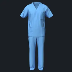 Blue Medical Scrubs