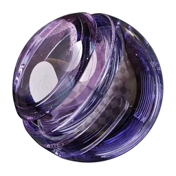 Amethyst Bottle Glass
