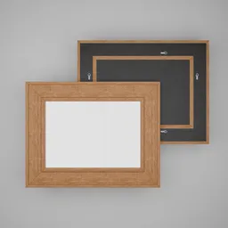 Rustic Rectangle Wood Mirror