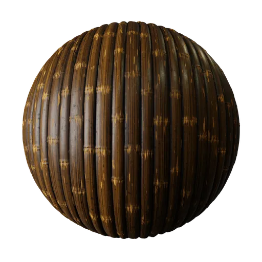Brown bamboo wall