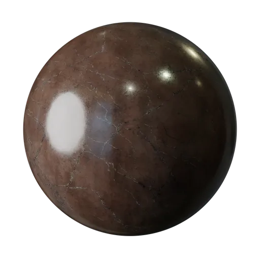 Brown marble