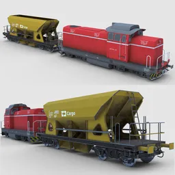 Cargo train PBR