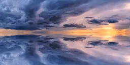 Infinite Real Sky - Cloudy Sunrise