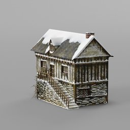 Old Medieval House Winter