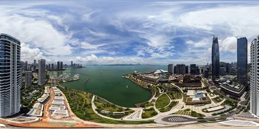 Daytime Seaside Plaza HDRI