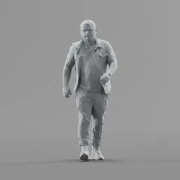 Lowpoly Male Walking