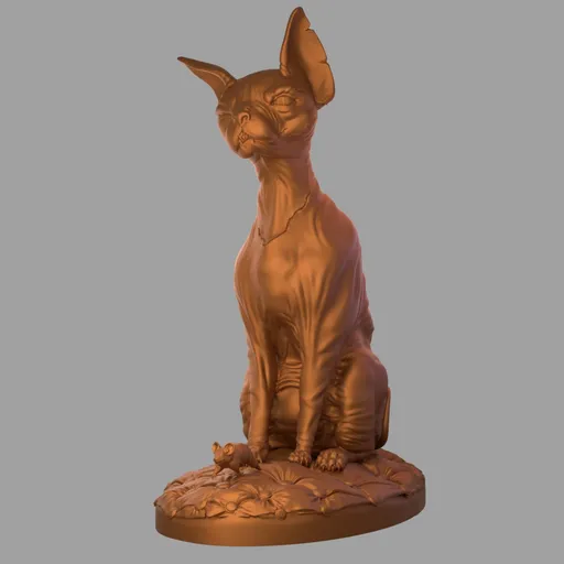 Cat with mouse