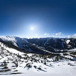 Snow Mountain Sunny Day