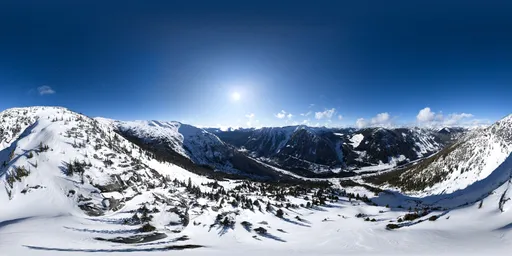 Snow Mountain Sunny Day