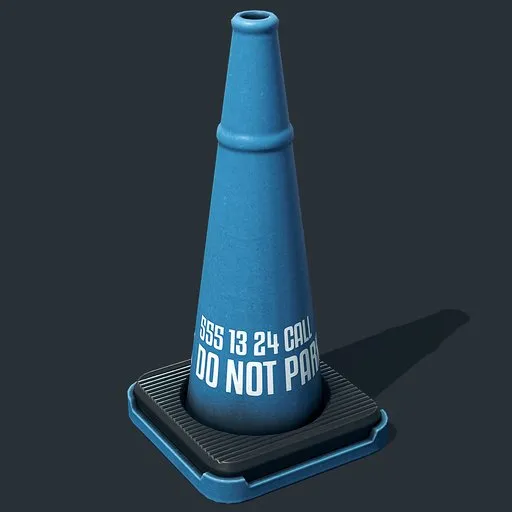 Traffic Cone Blue