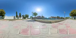 HDRi  Sunlit Plaza Pathway