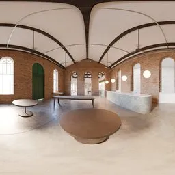 Modern Industrial Café Interior