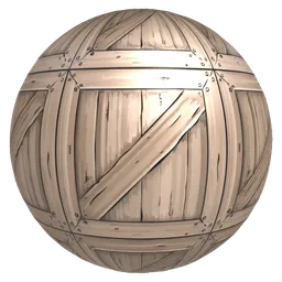 Light Wooden Crate