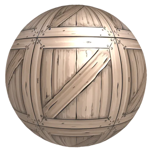 Light Wooden Crate