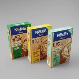 Oat Cereal Boxes Set