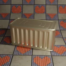 "3D model of a metal tin can coated with tin on the outside, suitable for use in Blender 3D. Perfectly tileable texture and rendered in Octane with ambient occlusion. Great for food-themed 3D projects."