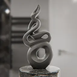Organic Fluid Stone Sculpture
