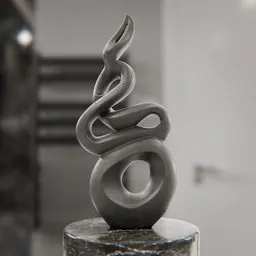Organic Fluid Stone Sculpture