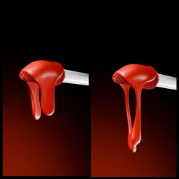 Lipstick liquid fluid splash mockup