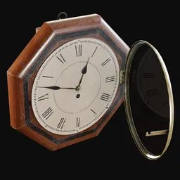 Victorian Octagonal Wall Clock