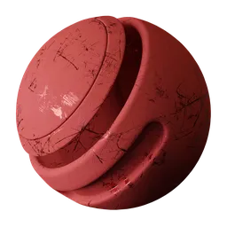 Heavy Scratched Painted Steel