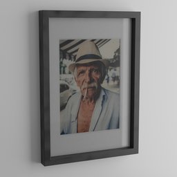 Picture with frame and passepartout