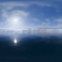 Endless Ocean Cloudy Sky