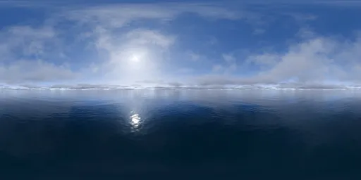 Endless Ocean Cloudy Sky