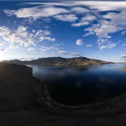 Aerial Sunset at Lake