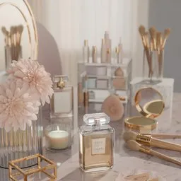 Luxury Vanity Table Scene