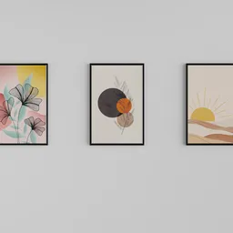 Boho Art Photoframe set 5