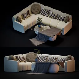 Modern L shape sofa