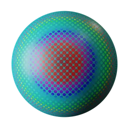 Colorfull Dot area, procedural