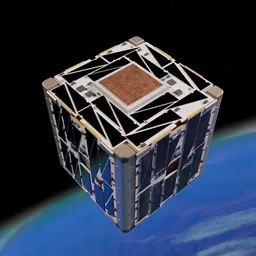 Satellite Research Probe  Cube shaped