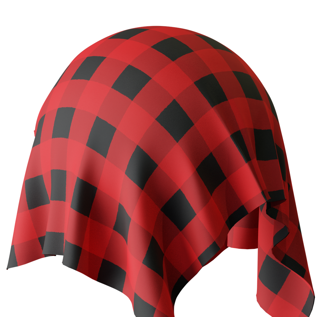 Buffalo Plaid Fabric FREE fabric materials BlenderKit