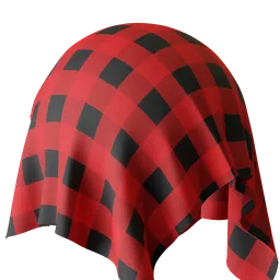 Procedural Buffalo Plaid Fabric
