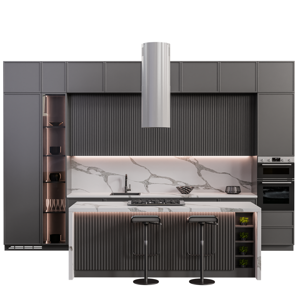 Modern kitchen H | Kitchen Sets models | Blendkit