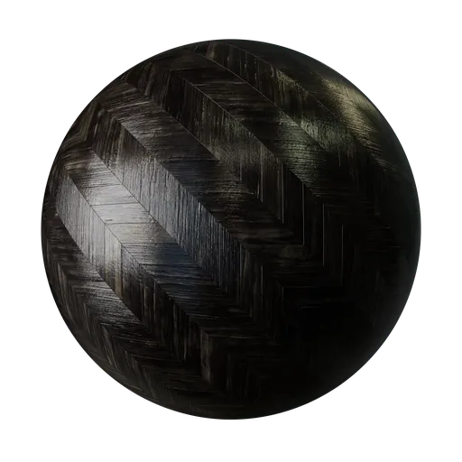 High-quality PBR dark parquet material, excellent for Blender 3D floor texturing and rendering, with seamless design.