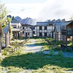 Summer in the Mountain Village