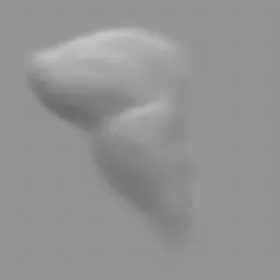 3D sculpting brush imprint for realistic male back muscle detailing in Blender.