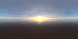 Warm sky over the sea